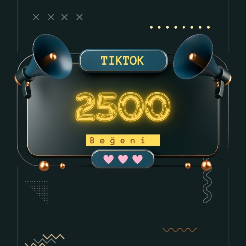  TikTok 2500 Begeni